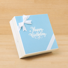 Happy birthday blue designed chocolate hard box