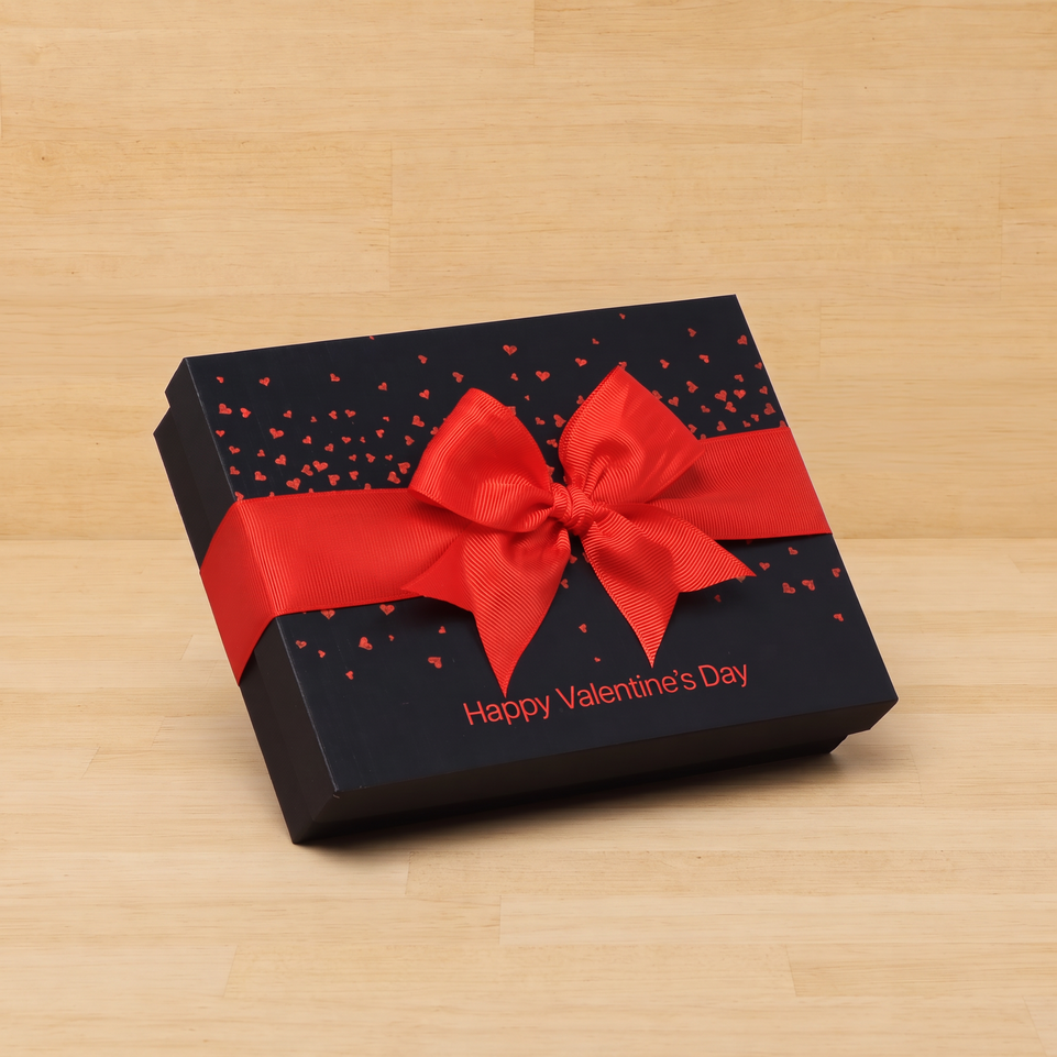 Happy Valentine's Day tiny hearts designed 12P premium chocolate gift box