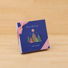 Set of 5 Customized Season's greetings designed premium chocolate 9p hard box