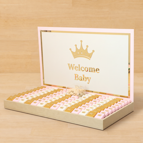 Baby girl crown decorated premium cho...