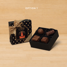 Set of 15 Happy diwali festival of lights designed premium chocolate 4 piece hard box