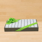 Thin Plain premium chocolate corporate customized medium leather tray