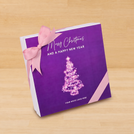 Merry Christmas & happy new year magical tree designed premium chocolate hard box