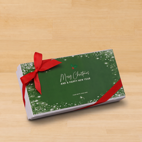 Set of 6 Merry Christmas snow flake designed premium chocolate 8-piece hard box