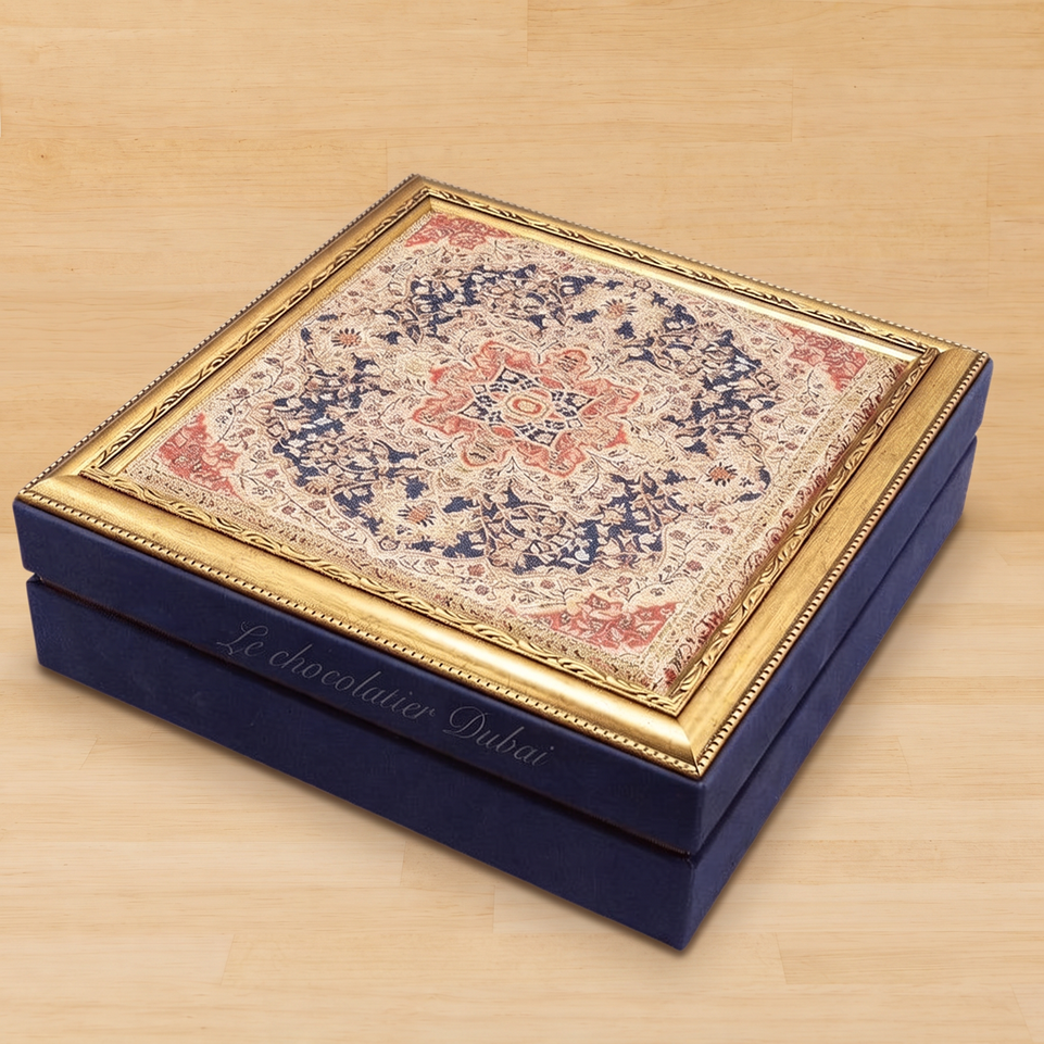 Flower pattern designed chocolate hard box