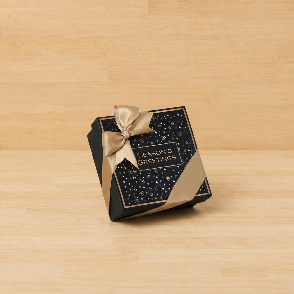 Set of 15 Season's greetings Stars designed premium chocolate 4P hard box
