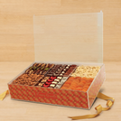 Happy diwali designed premium chocolate & nuts large acrylic box