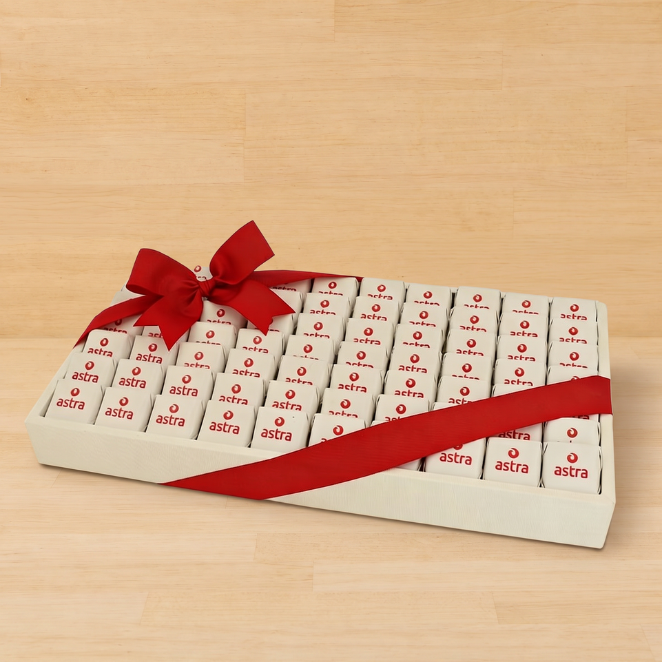 Corporate customized premium chocolate medium leather tray