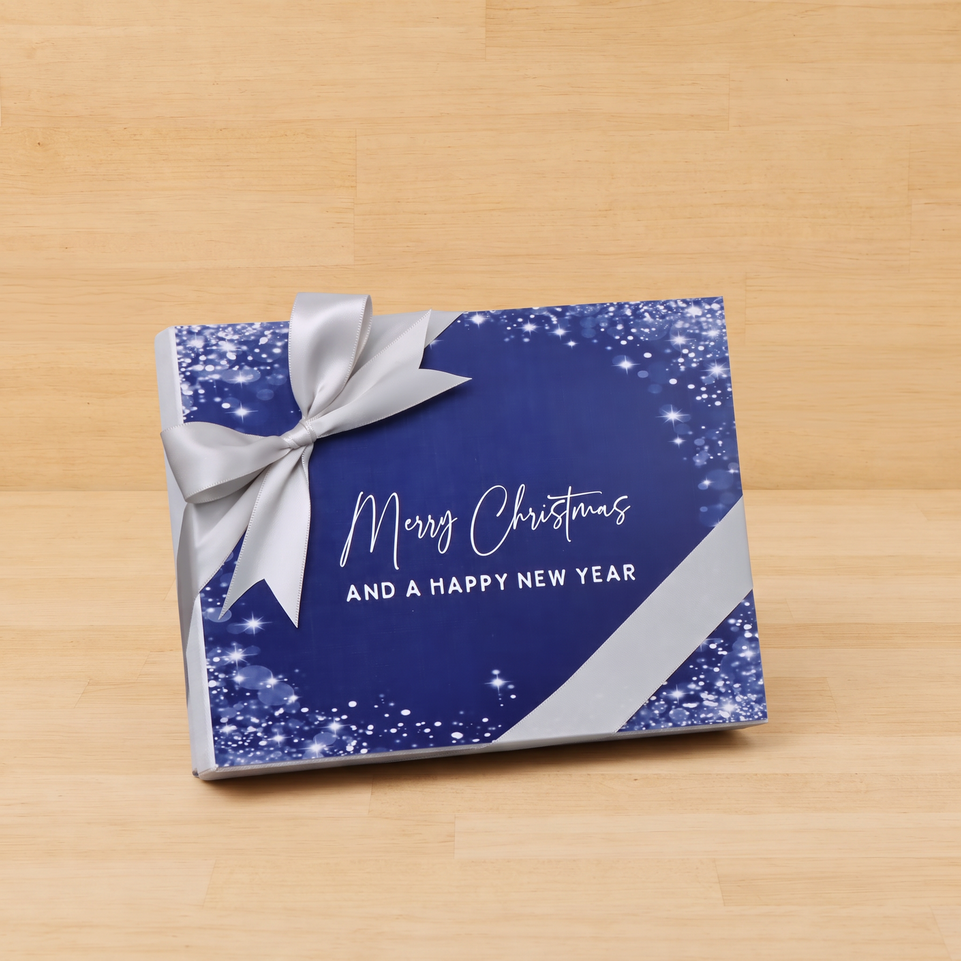Merry Christmas & happy new year winter designed premium chocolate 12 piece hard box