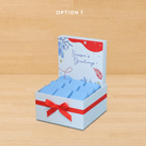 Season's greeting designed premium chocolate small hamper