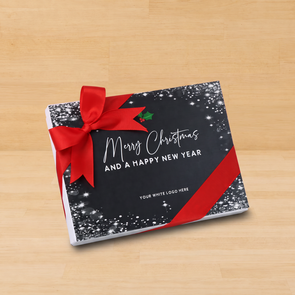 Merry Christmas snow flakes designed premium chocolate 12P hard box