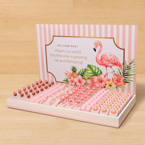 Baby girl flamingo theme with acrylic...