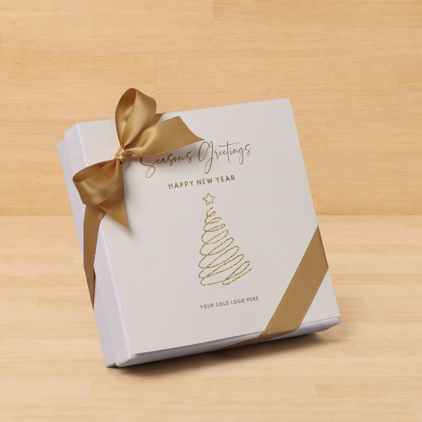 Season's greetings , Merry Christmas & happy new year designed premium chocolate 9 piece hard box