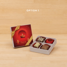 Set of 15 Happy diwali candle lights designed premium chocolate 4P hard box