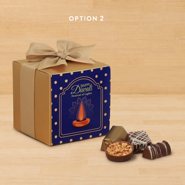 Set of 20 Happy Diwali festival of lights designed premium chocolate soft box