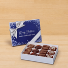 Merry Christmas & happy new year winter designed premium chocolate 12 piece hard box