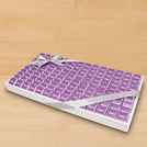 Corporate branded chocolate large leather tray