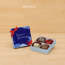 Set of 15 season's greetings designed premium chocolate 4P hard box