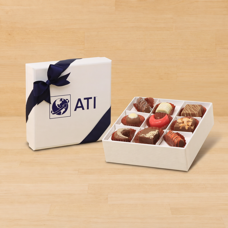 Set of 5 Corporate customize designed premium chocolate 9P hard box