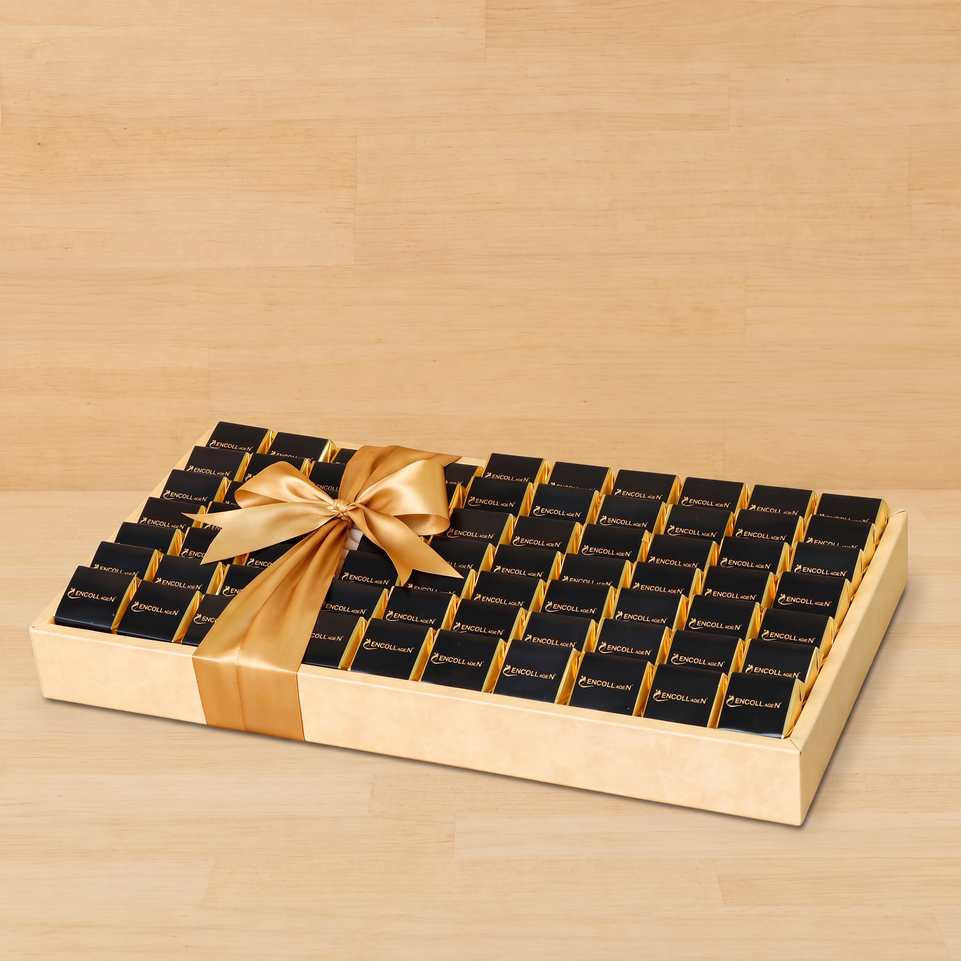 Corporate customized premium chocolate medium leather tray