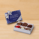 Set of 8 Merry Christmas & happy new year winter premium chocolate 6-piece hard box