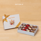 Happy diwali floral candle designed premium chocolate 12P hard box