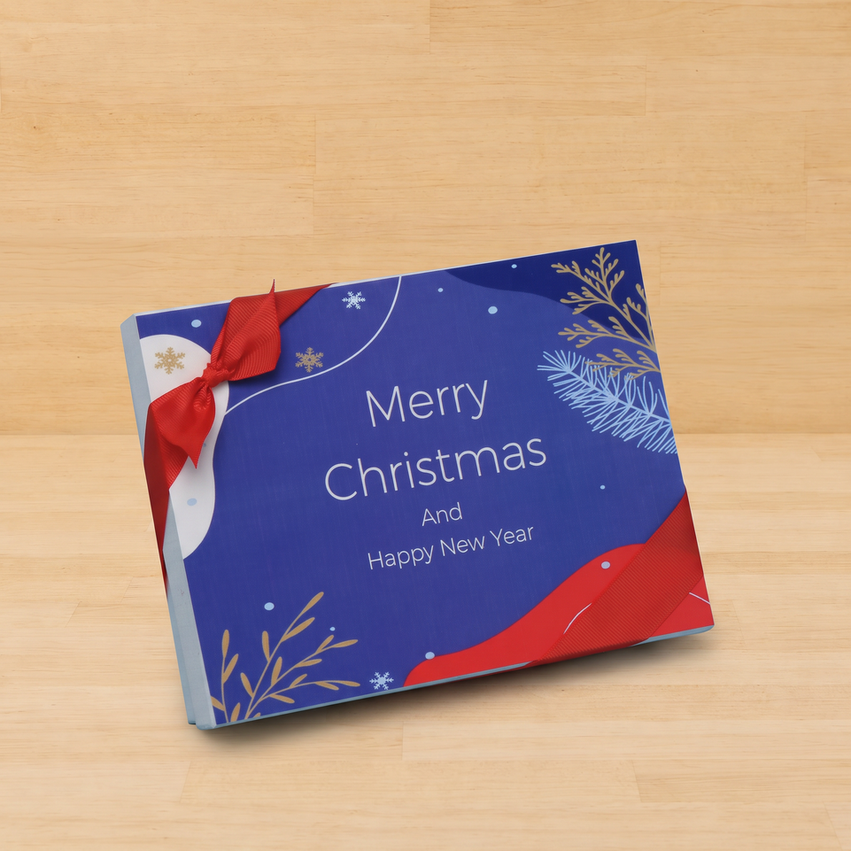 Merry Christmas designed premium chocolate 12p hard box