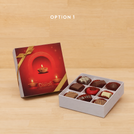 Happy diwali candle lights designed premium chocolate 9P hard box
