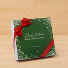 Merry Christmas snow flakes designed premium chocolate 2 layer hard box