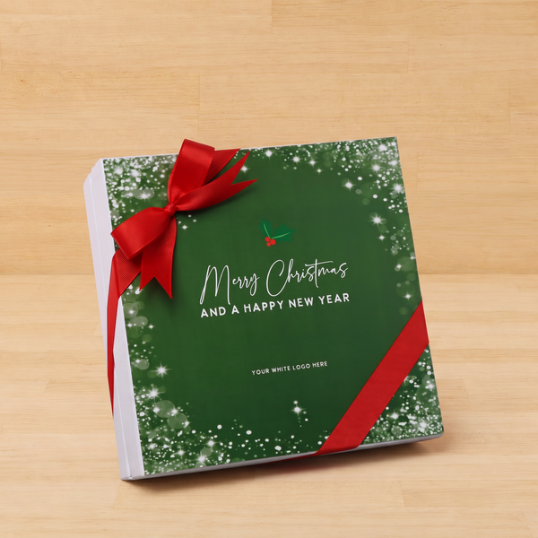 Merry Christmas snow flakes designed premium chocolate 2 layer hard box