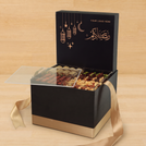 Corporate customized ramadan designed premium chocolate & dates, nuts large hamper