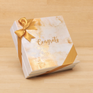 Congrats gold designed premium chocolate 2-layer hard box