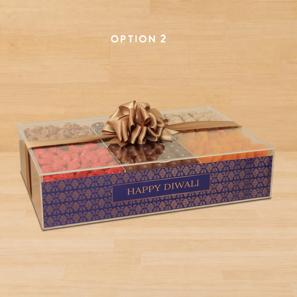 Diwali designed premium chocolate & sweets acrylic large tray