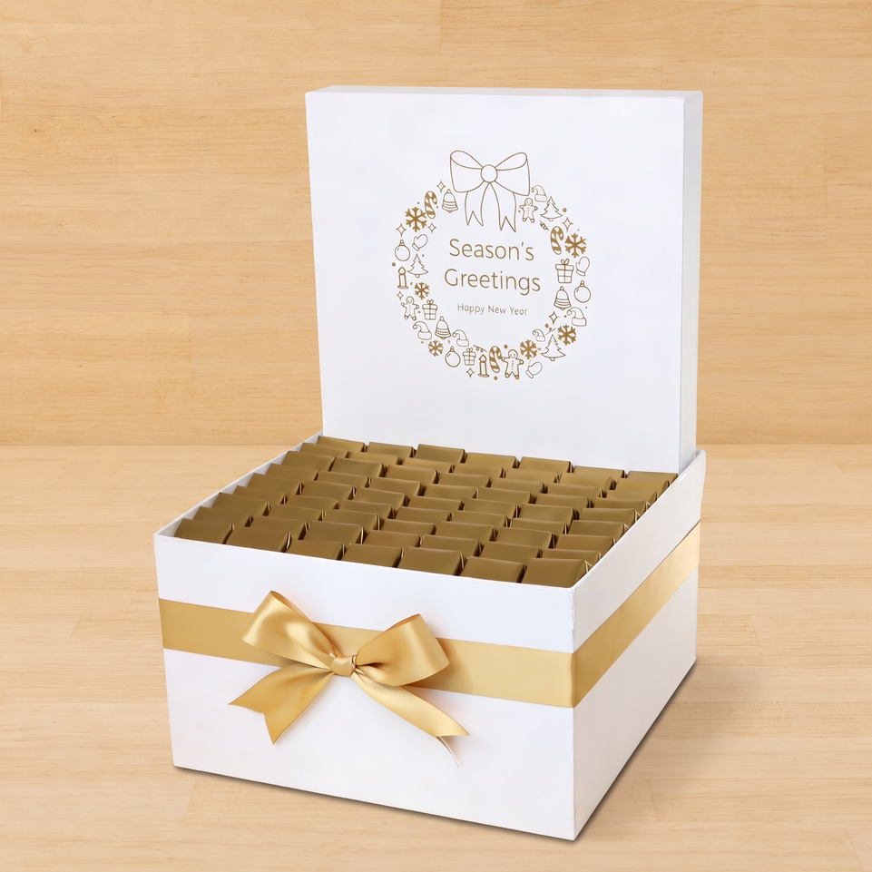 Season's greetings wreath designed premium chocolate extra large hamper