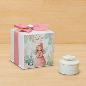 Set of 20 boxes baby girl white rose ...