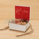 Corporate customized ramadan designed premium chocolate & dates, nuts large hamper
