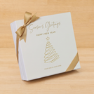 Season's greetings , Merry Christmas & happy new year designed premium chocolate hard box