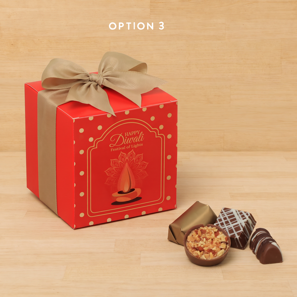 Set of 20 Happy Diwali festival of lights designed premium chocolate soft box