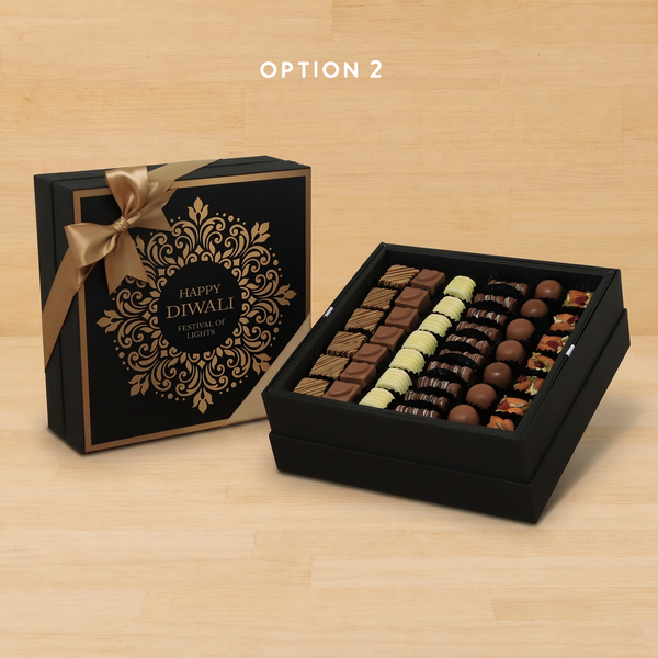 Happy Diwali Festival of Lights ornament designed premium chocolate hard box