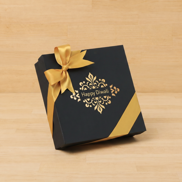 Happy Diwali ornament designed premium chocolate 9P hard box