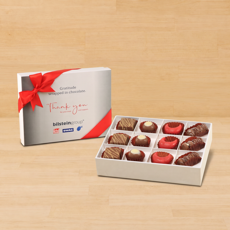 Set of 5 Corporate customized premium chocolate 12P hard box