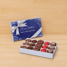 Merry Christmas & happy new year winter designed premium chocolate 15 piece hard box