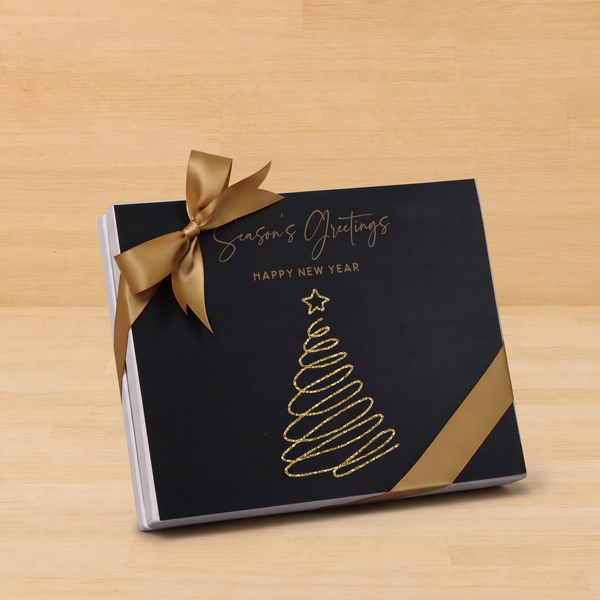 Season's greetings, Merry Christmas & happy new year designed premium chocolate 20 piece hard box