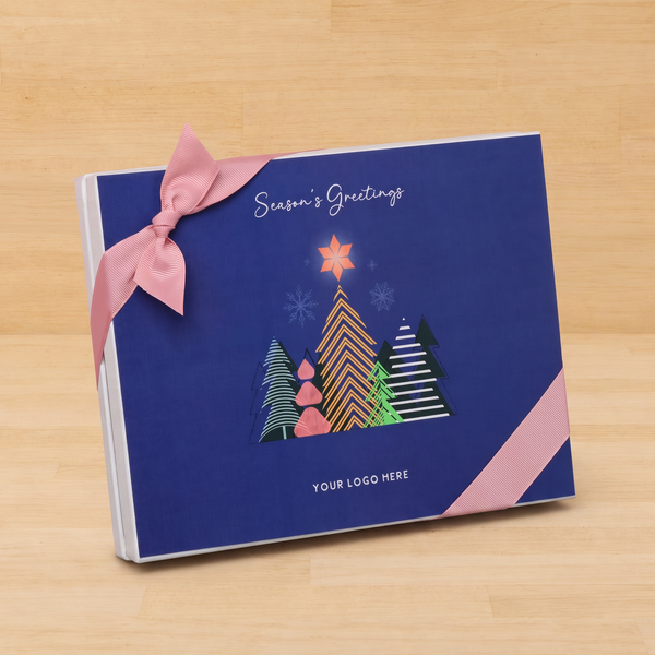 Set of 3 Customized Season's greetings designed premium chocolate 20p hard box