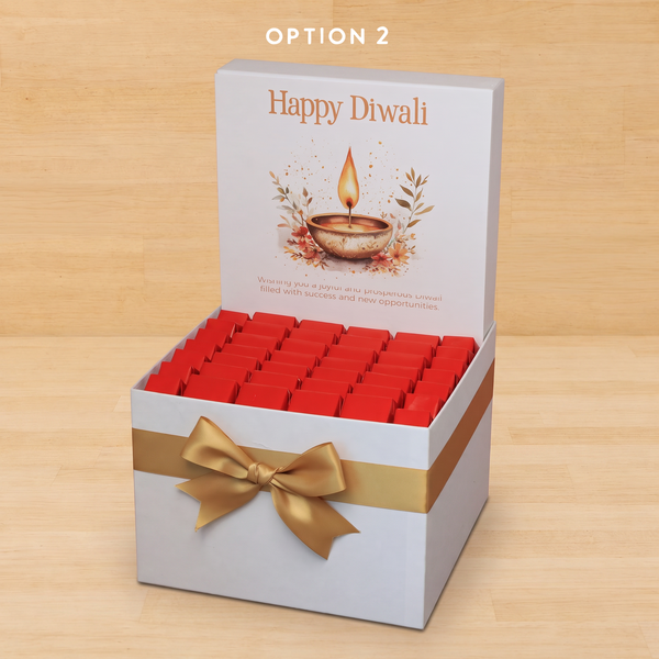 Happy diwali floral radiance designed premium chocolate large hamper