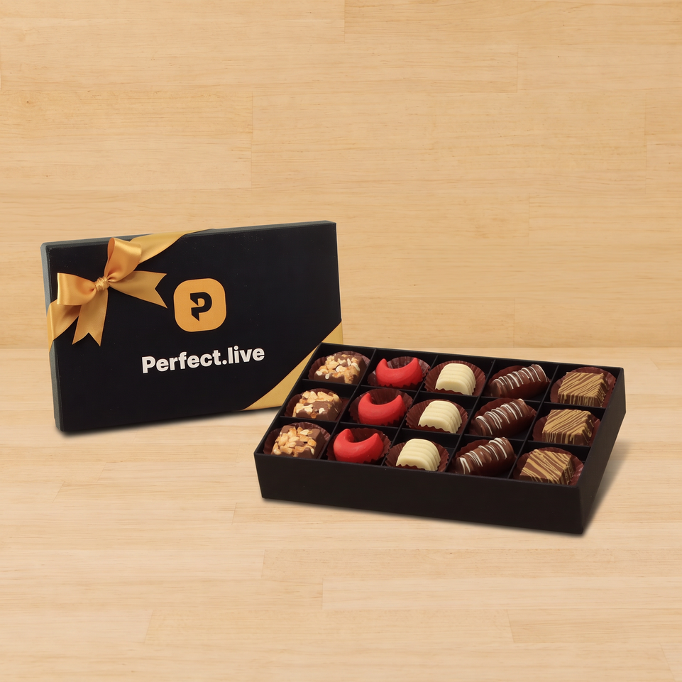Set of 4 corporate customized premium chocolate 15P hard box