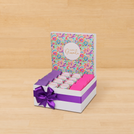 Happy diwali floral pattern designed premium chocolate medium hamper