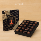 Happy Diwali festival of lights designed premium chocolate 20P black hard box
