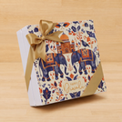 Happy diwali elephant festive designed 2-layer premium chocolate hard box