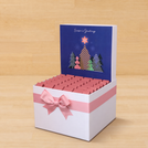 Season's greeting christmas tree designed premium chocolate large hamper